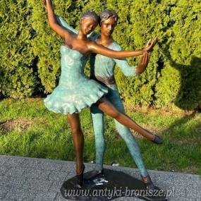 TANIEC - TANCERZE baletnica DUŻA FIGURA Z BRĄZU
