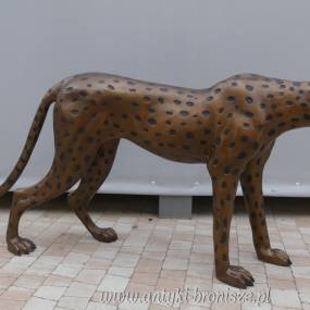 PANTERA puma PIĘKNA DUŻA FIGURA KOTA - BRĄZ