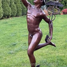 MERKURY - HERMES patron biznesu FIGURA Z BRĄZU