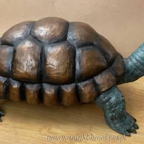 ŻÓŁW - Pokaźna Rzeźba z BRĄZU 90cm!