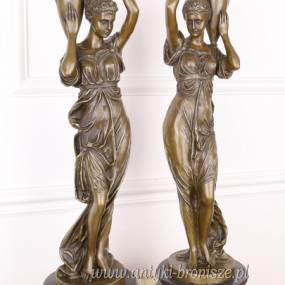 KOBIETY Z DZBANAMI - duże figury z brązu P+L 68 CM