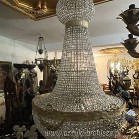 LAMPA ŻYRANDOL KRYSZTAŁ- gruszka 170 cm duża fi100