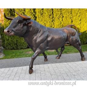 DUŻY BYK - figura z brązy naturalna wiel. TAURUS