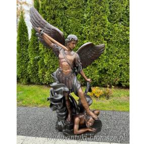 ARCHANIOŁ duża figura z brązu UNIKAT