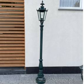 Pojedyncza lampa ogrodowa ALU faza