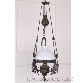 LAMPA LATARNIA NAFTOWA stara - PAŁACOWA -WISZĄCA