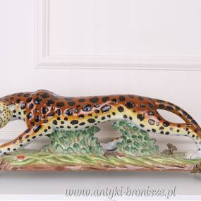 PANTERA - JAGUAR porcelana z brązem 78 cm