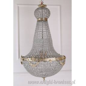 LAMPA ŻYRANDOL KRYSZTAŁ- gruszka 110 cm Fi 60 cm