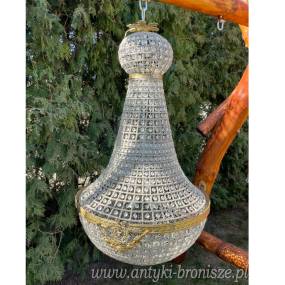lampa ZYRANDOL Z KRYSZTAŁKAMI- grus 95 cm Fi 50 cm