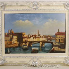 Duży OBRAZ Biała rama 125 x 95 cm