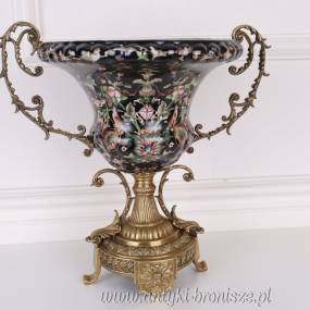 Wazon AMFORA - Porcelana Zdobiona Brązem!