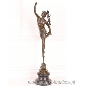 MERKURY - HERMES patron biznesu FIGURA Z BRĄZU 58MERKURY - HERMES patron biznesu FIGURA Z BRĄZU 58