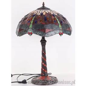 LAMPKA nocna WITRAŻOWA tiffany KOLOROWE WAŻKI