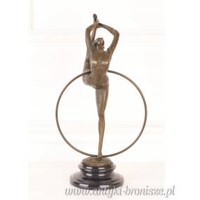 Gimnastyczka FIGURKA Z BRĄZU ! BALETNICA - TANCERKA