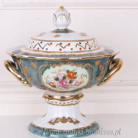 Pięknie zdobiona waza z PORCELANY!