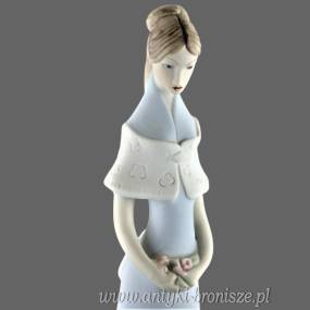 dama z kwiatami - Wiosna Royal Dux  Czechy wys.30cm
