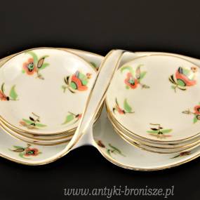 Konfiturówki art deco Tułowice 1928/45r unikalny komplet