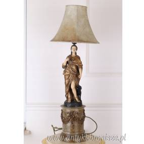 POSTACIOWA LAMPA FIGURALNA z abażurem
