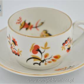 Filiżanka art deco espresso Bareuther Waldsassen BC Bavaria 1920r
