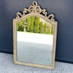 Rzeźbione lustro retro z koroną w stylu barokowym 105×65 cm