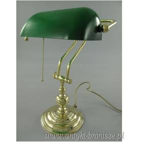 ZIELONO-ZŁOTA RETRO LAMPKA na biurko Styl Vintage!
