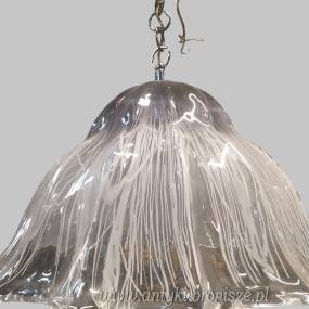 Lampa wisząca, żyrandol szkło Murano włoski design lata 70te średnica 60cm