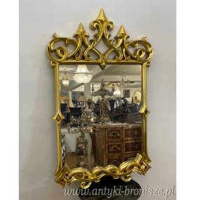 Złote Lustro Tremo w Stylu Barokowym – Fikuśne Retro 110 x 68 cm