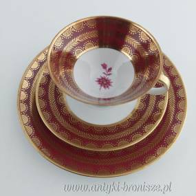 Filiżanka porcelanowa (trio) Niemcy Bawaria Kirchenlamitz Bracia Winterling po 1950r