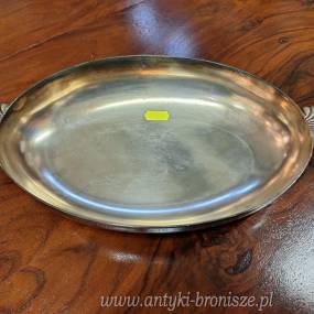 Patera gleboka, z uchwytami -plater sygn. WISKEMANN - poz. 3415