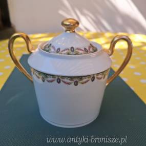 PRZECENA - Bomboniera, cukiernica z porcelany Limoges - poz. 7067