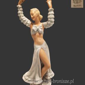 Porcelanowa tancerka Schaubach Kunst Wallendorf lata 30te wys.25 cm