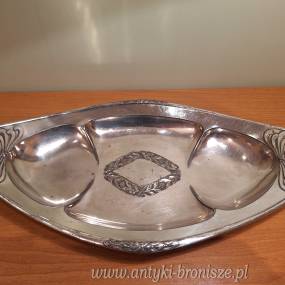 Patera "Art Nouveau" z pieknymi tloczeniami, plater - poz. 4948