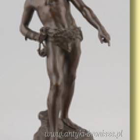 Louis Auguste Moreau (Szkola francuska):"David" - Figura z brazu, sygnowana: L.Moreau - poz. 4466