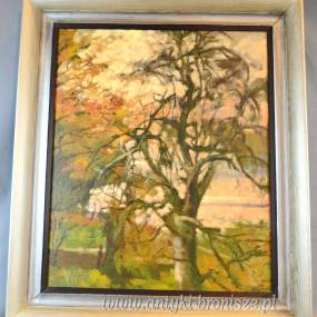 Obraz olej na płótnie Stanisław Mazuś “ Moje nadzieje” 1996r 63/73cm