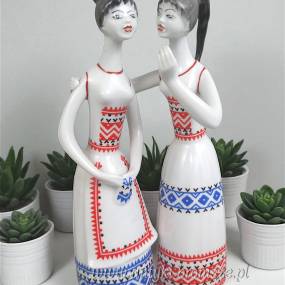 Plotkarki Hollohaza  węgierski design z  lat 60tych wys.28cm