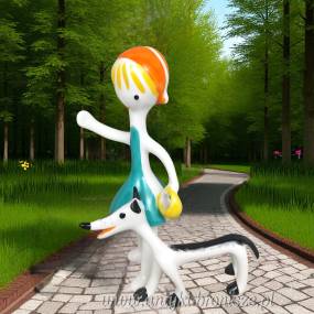 New Look Czerwony Kapturek lalki Osz Szabó Antónia Hollohaza węgierska porcelana lata 60te