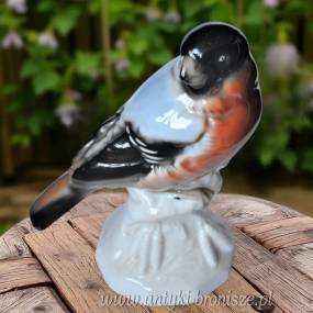 Ptak gil VEB Unterweißbacher Werkstätten für Porzellankunst  Volkstedt Turyngia l wys.13cm