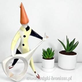 New Look Klaun z gitarą Jenő Hanzély Aquincum Węgry lata 60te