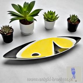 New Look Patera a'la Picasso Zsolnay Török Janos Węgry design lata 60-te