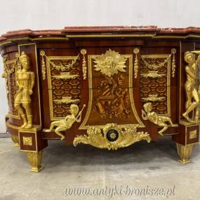 Monumentalna komoda -bufet w stylu barokowym - POSTACIE masywna