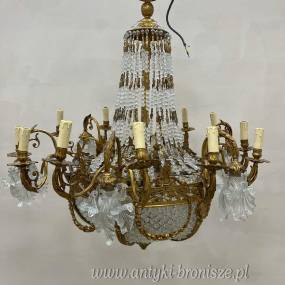 ŻYRANDOL PAŁACOWY -UNIKATOWA LAMPA KRYSZTAŁOWA