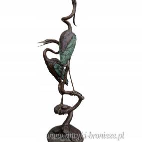 CZAPLE żurawie - FONTANNA Z BRĄZU 215 cm
