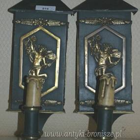 WYPRZEDAZ !  Para kinkietow jednoramiennych, XIXw. - poz. 2247