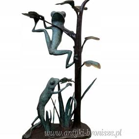 FIKAJĄCE ŻABY Z BRĄZU