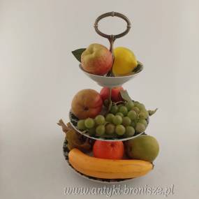 Patera trzypoziomowa porcelanowa Niemcy Schirnding lata 60. XXw