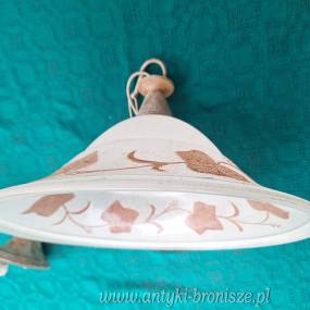 Lampa-szklany kloszowy abazur w ksztalcie kwiatu - poz. 6991