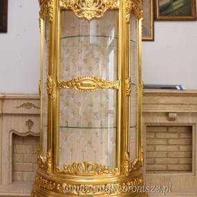 Ekskluzywna Witryna Barokowa – Przeszklona, Rzeźbiona, Styl Pałacowy