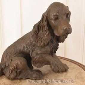 Pies Cocker Spaniel - Figura Psa - Rzeźba z Brązu - Dekoracja Ozdoba