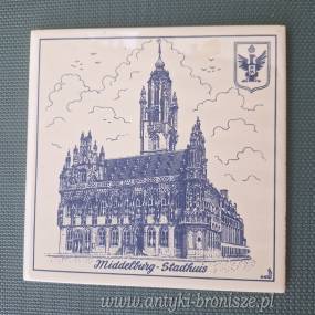 Kafelek ceramika: Ratusz w Middelburg ( Middelburg-Stadhuis) - poz. 7104