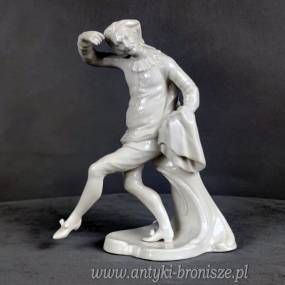 Figurka z Porcelany – Pierrot Scaramuz z COMMEDIA DELL’ARTE